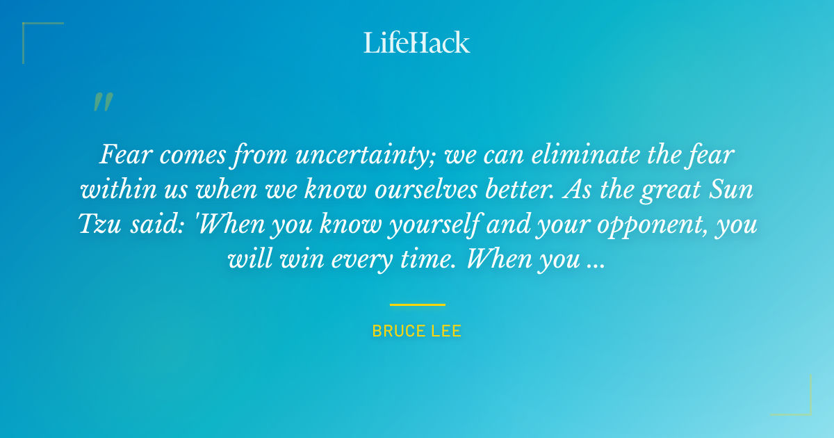Quote by Bruce Lee