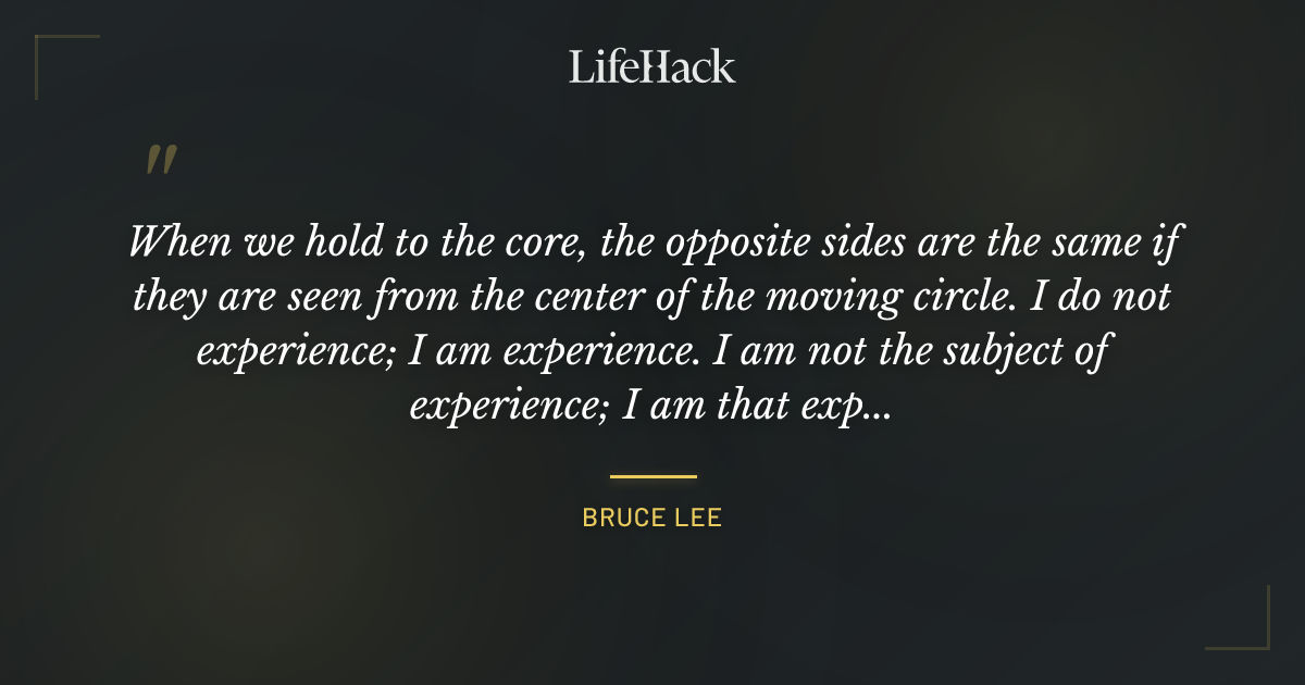 Quote by Bruce Lee