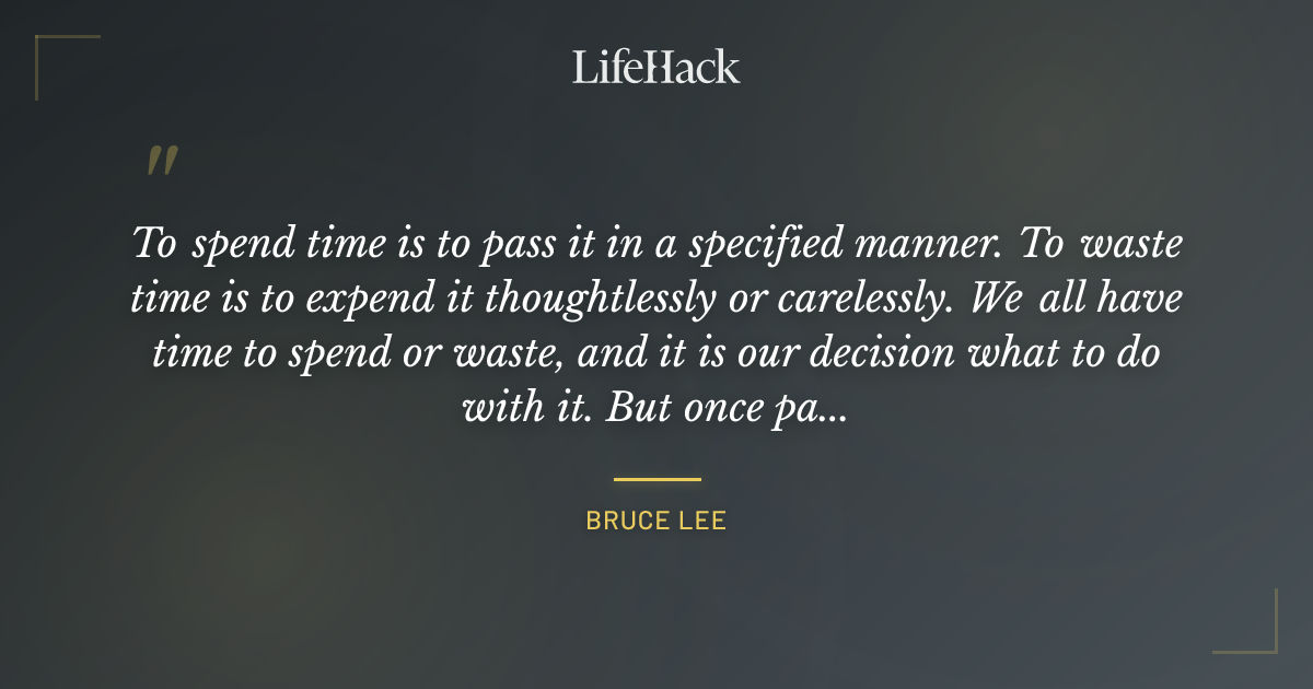 Quote by Bruce Lee
