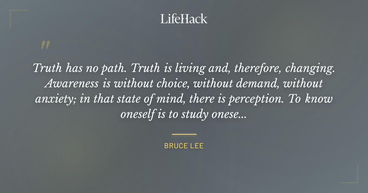 Quote by Bruce Lee