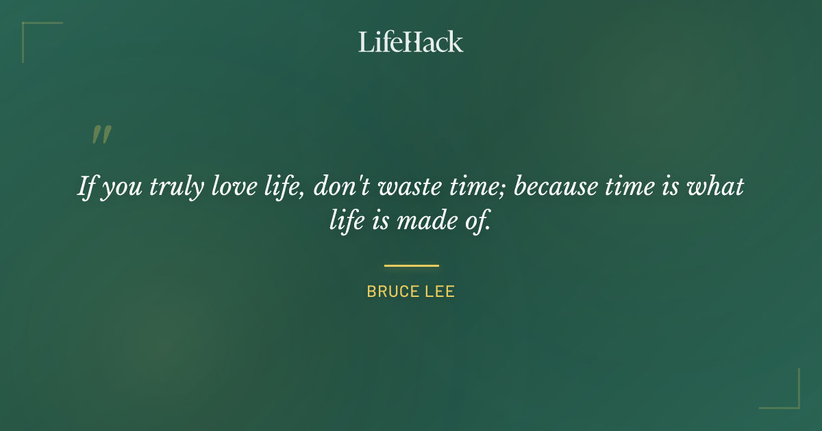 Quote by Bruce Lee