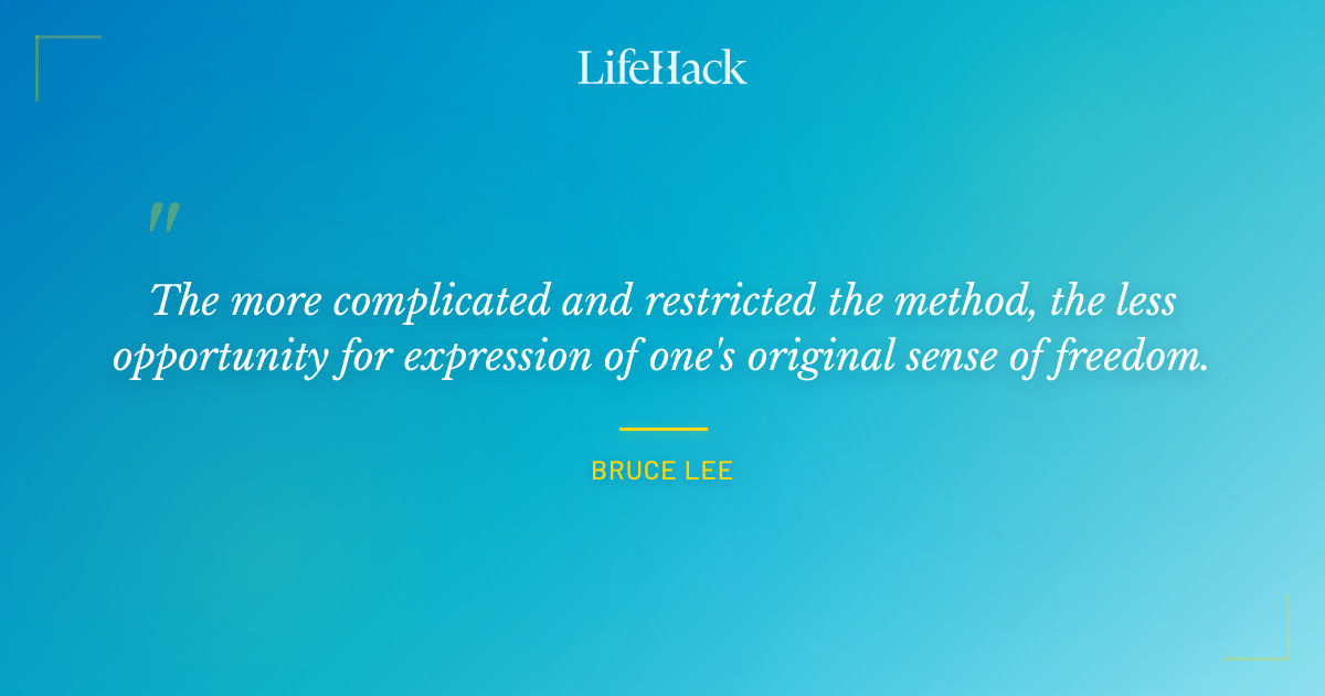 Quote by Bruce Lee