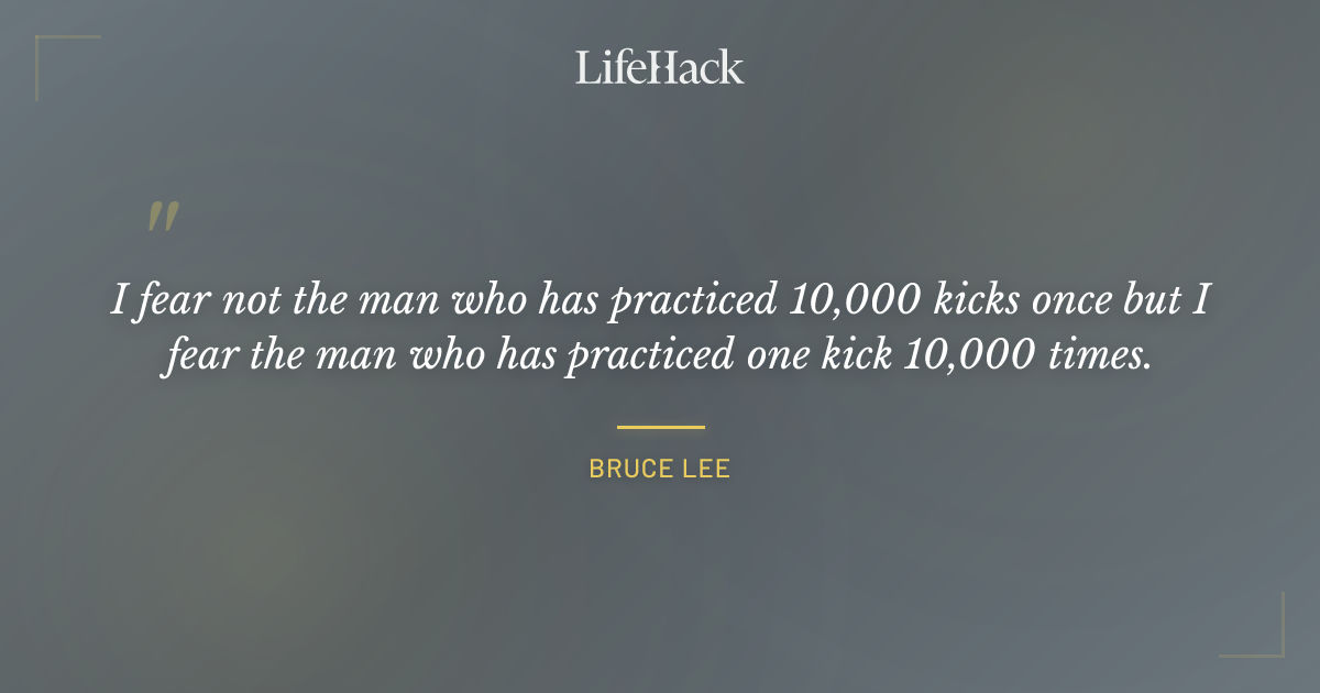 Quote by Bruce Lee