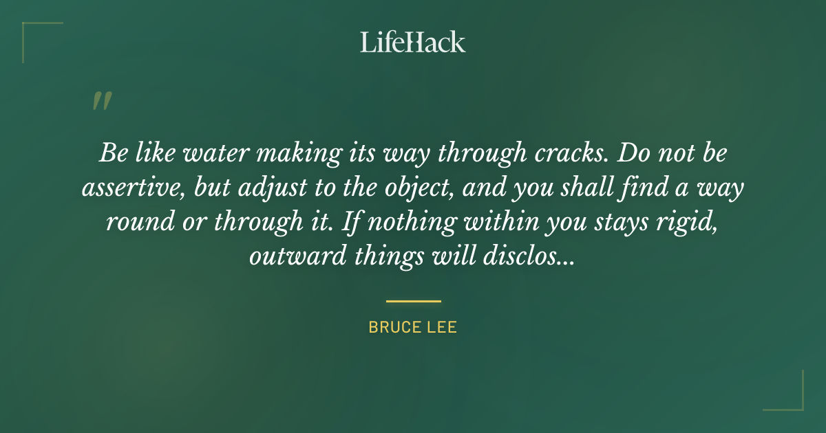 Quote by Bruce Lee