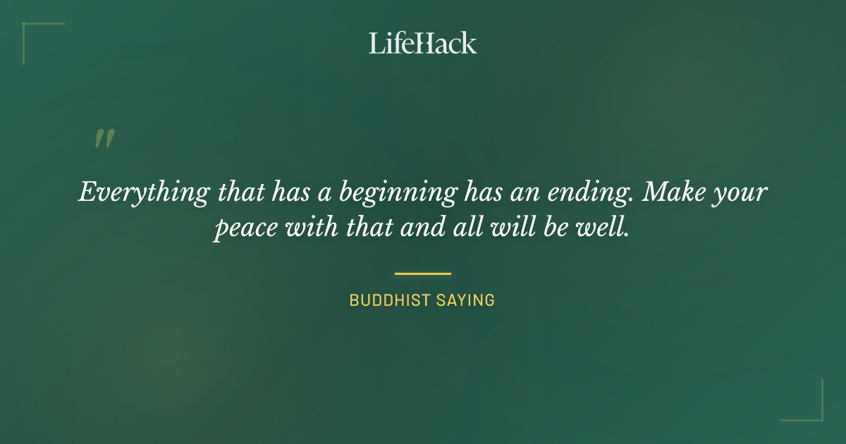 Quote by Buddhist saying