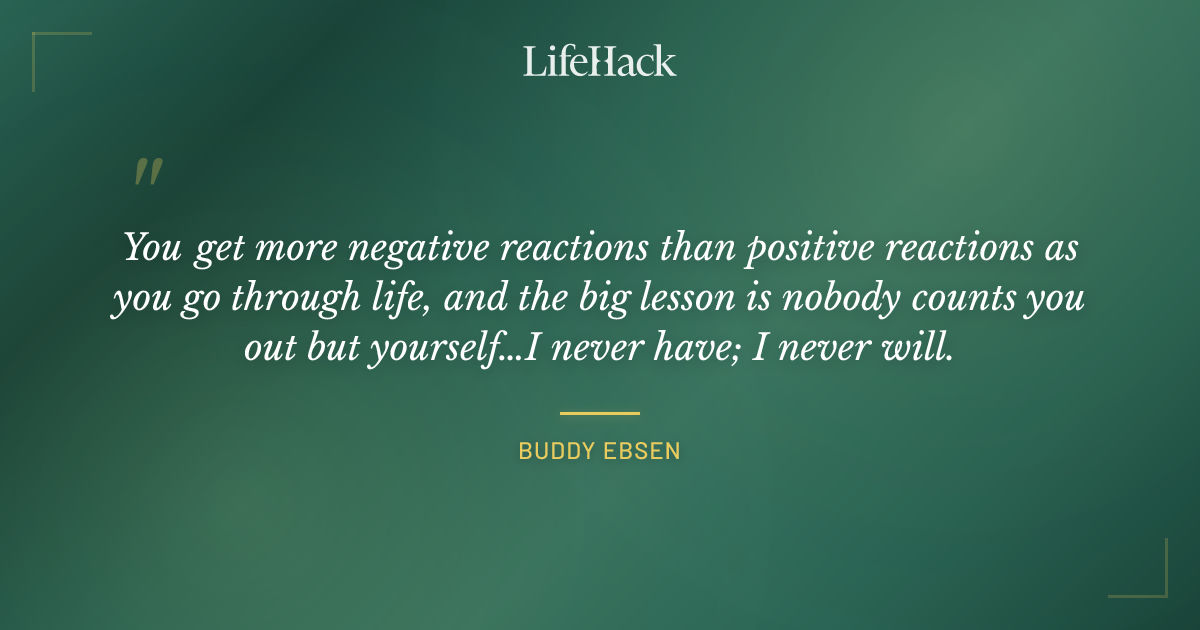 Quote by Buddy Ebsen