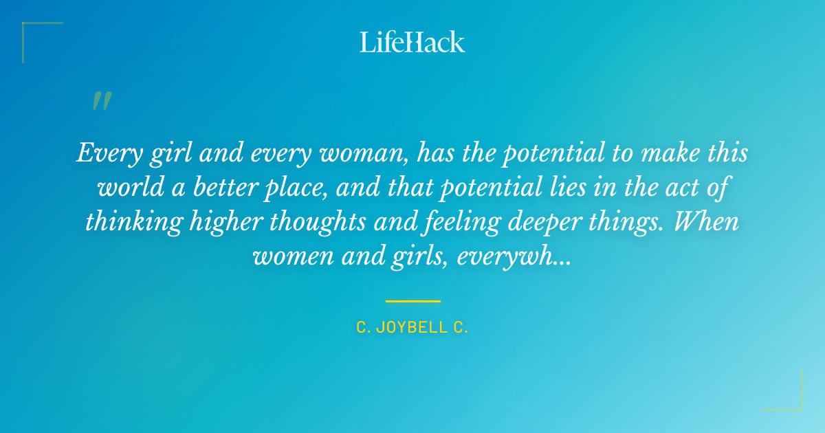 Quote by C. JoyBell C.