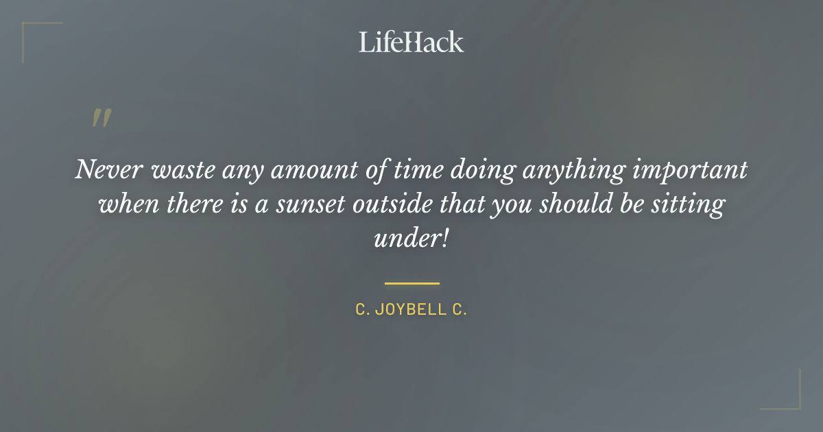 Quote by C. JoyBell C.