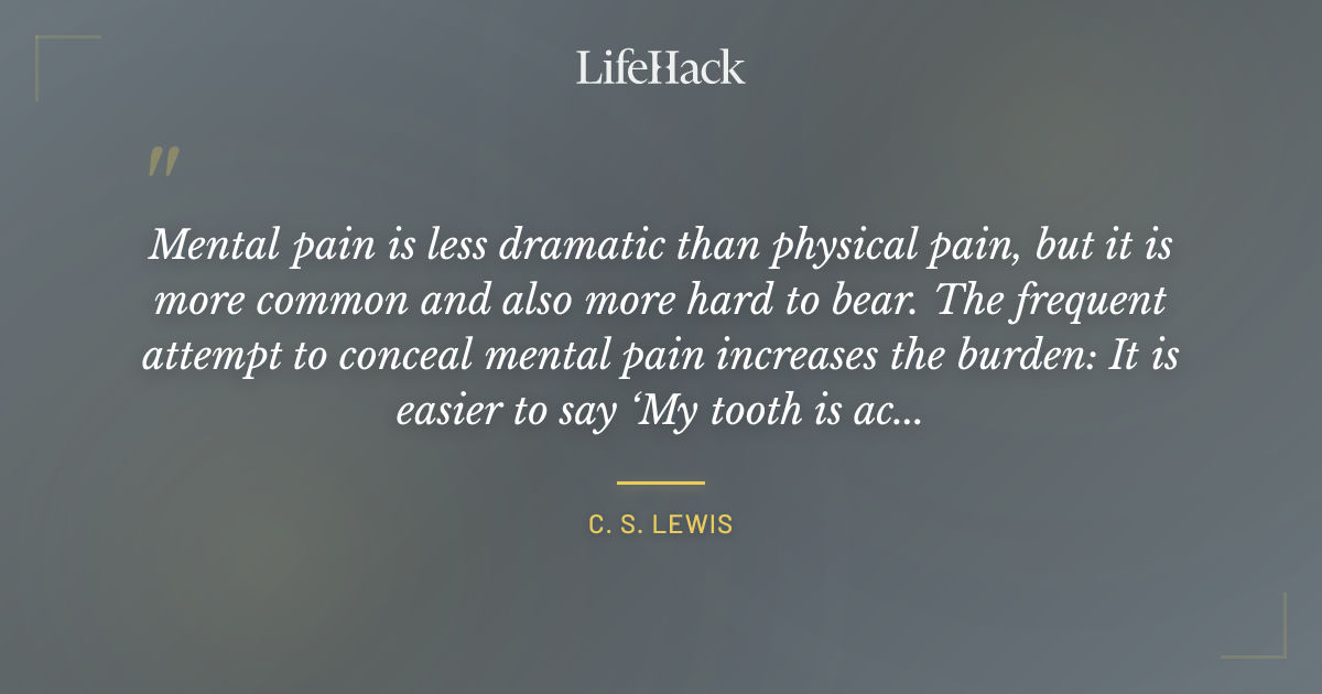 Quote by C. S. Lewis
