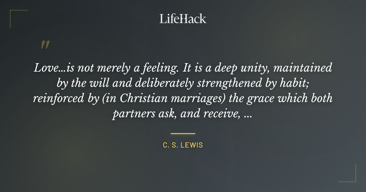 Quote by C. S. Lewis