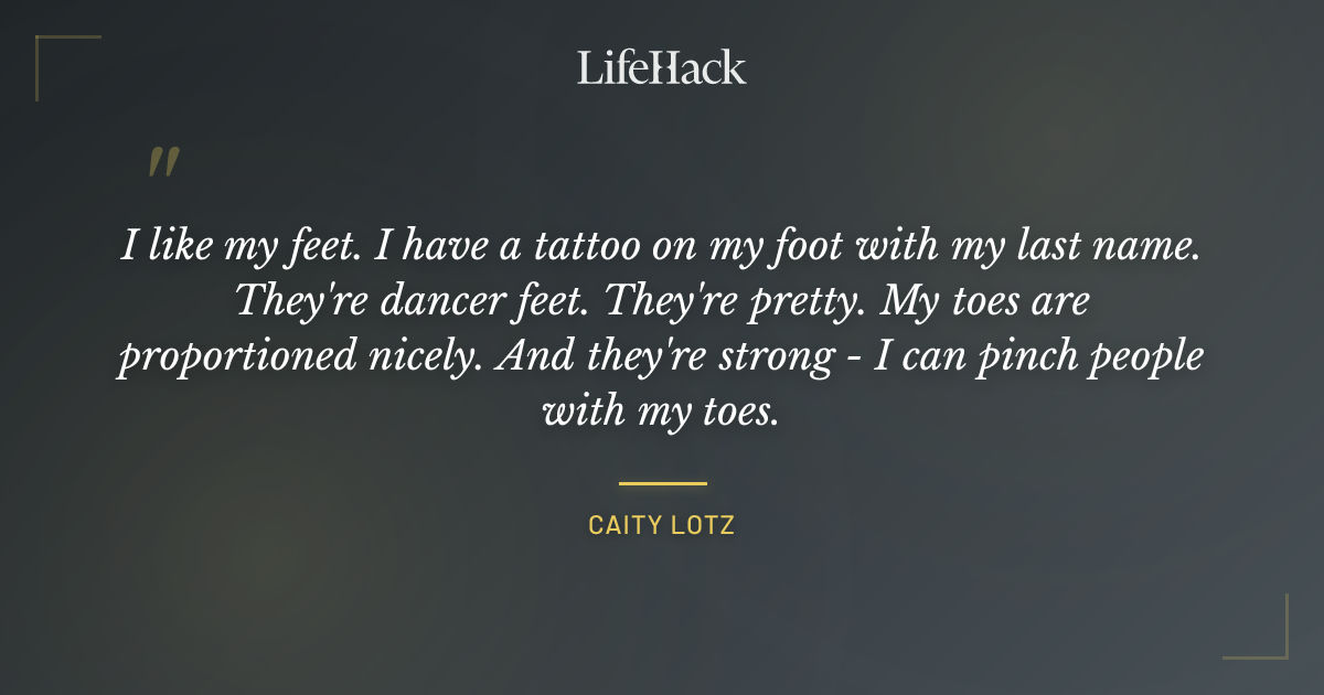 Quote by Caity Lotz