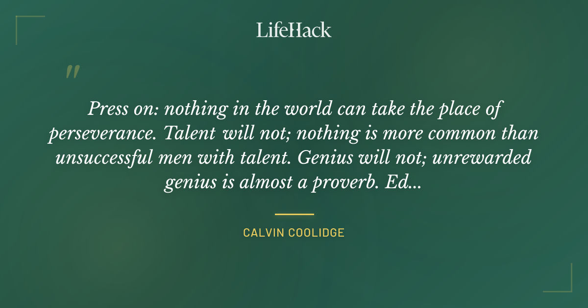 Quote by Calvin Coolidge