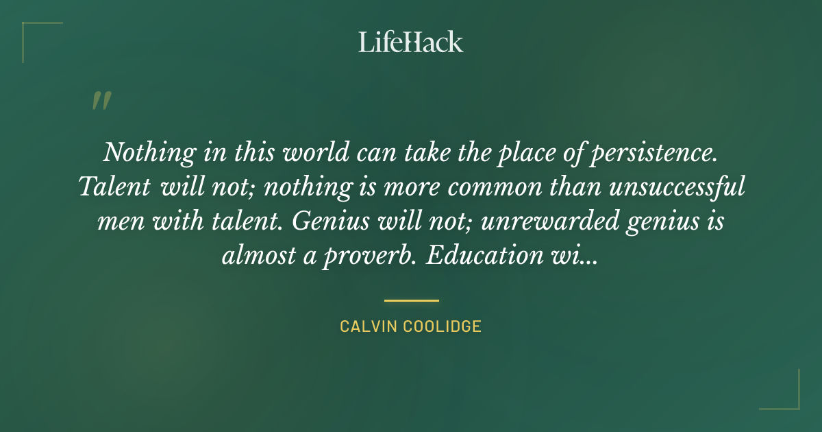 Quote by Calvin Coolidge