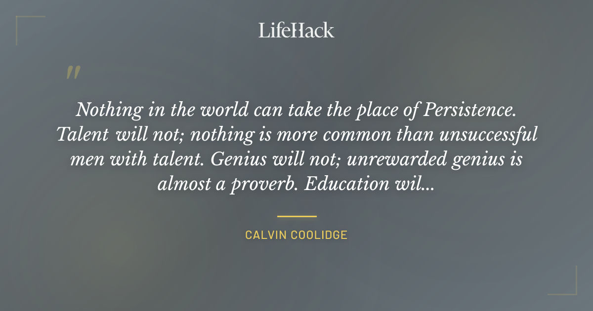 Quote by Calvin Coolidge