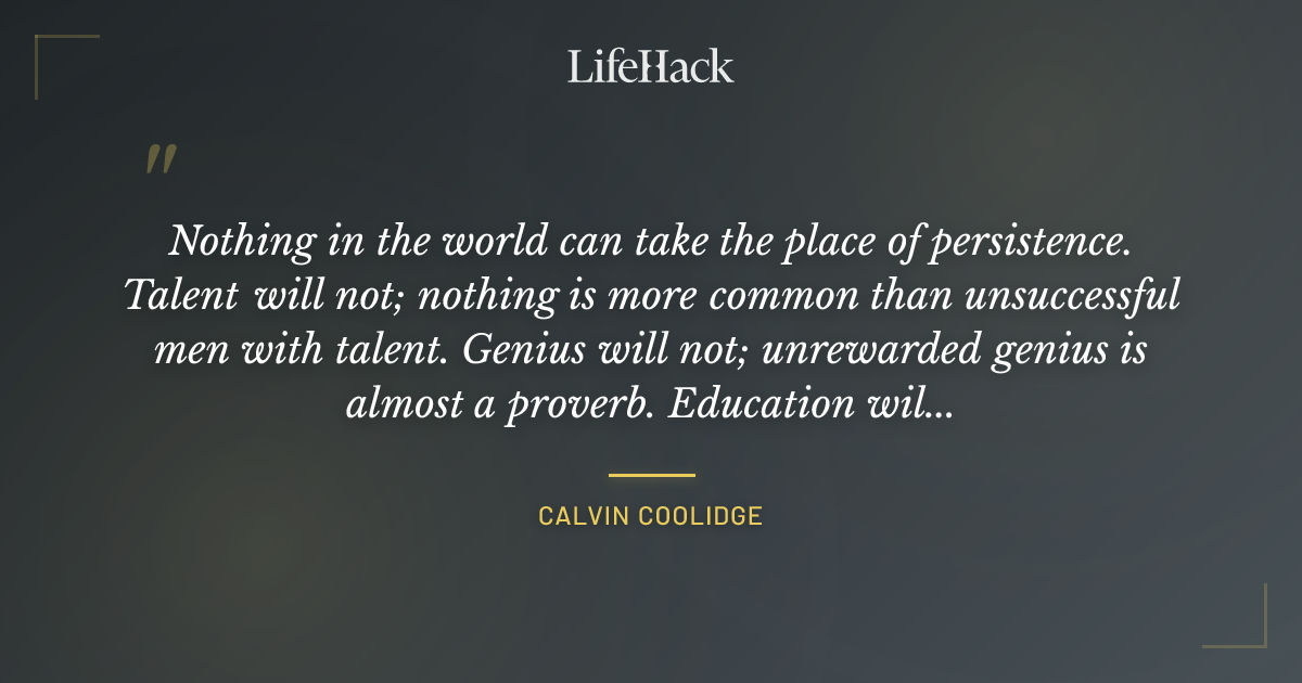 Quote by Calvin Coolidge