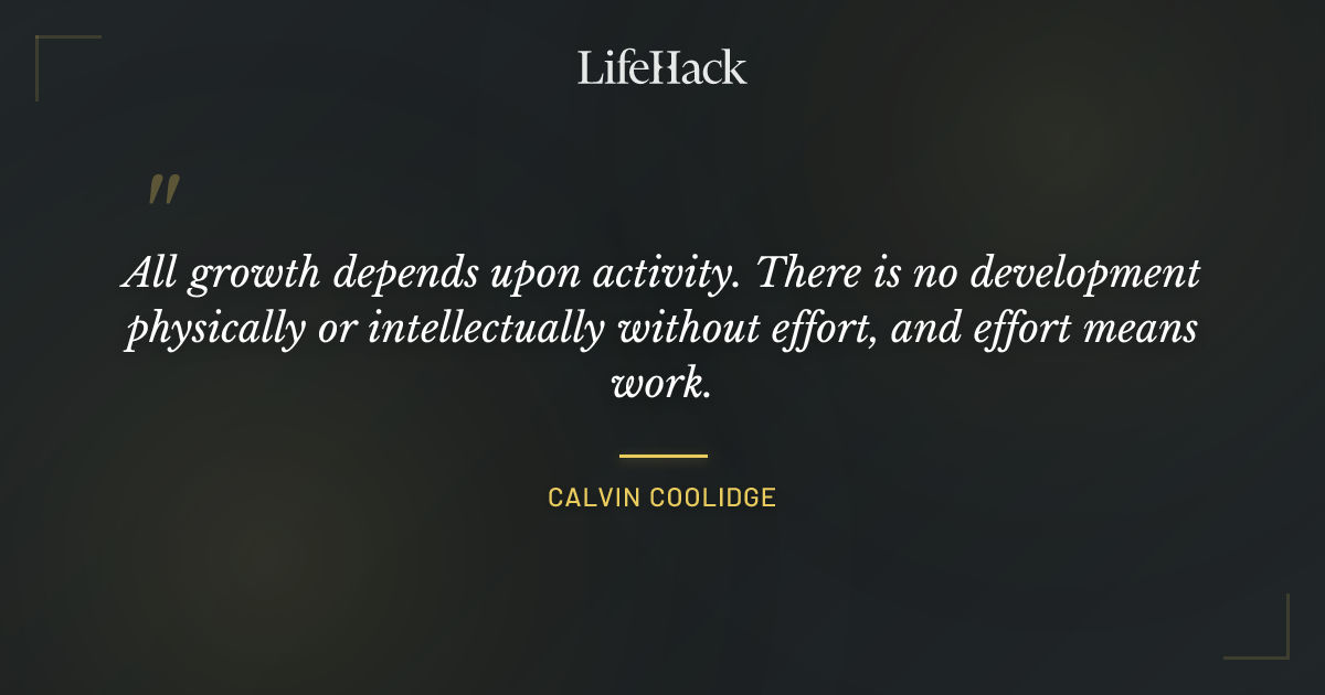 Quote by Calvin Coolidge