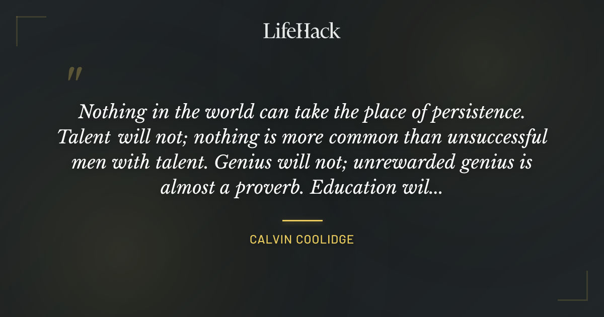 Quote by Calvin Coolidge