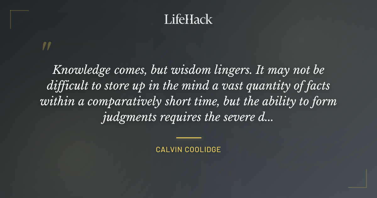Quote by Calvin Coolidge