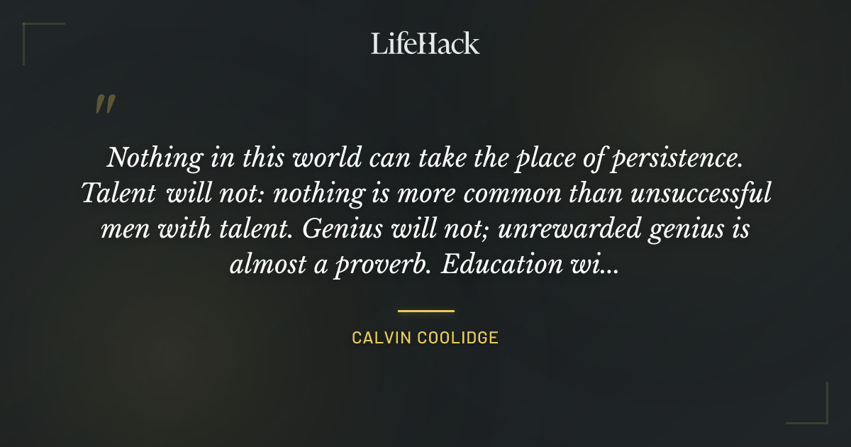 Quote by Calvin Coolidge