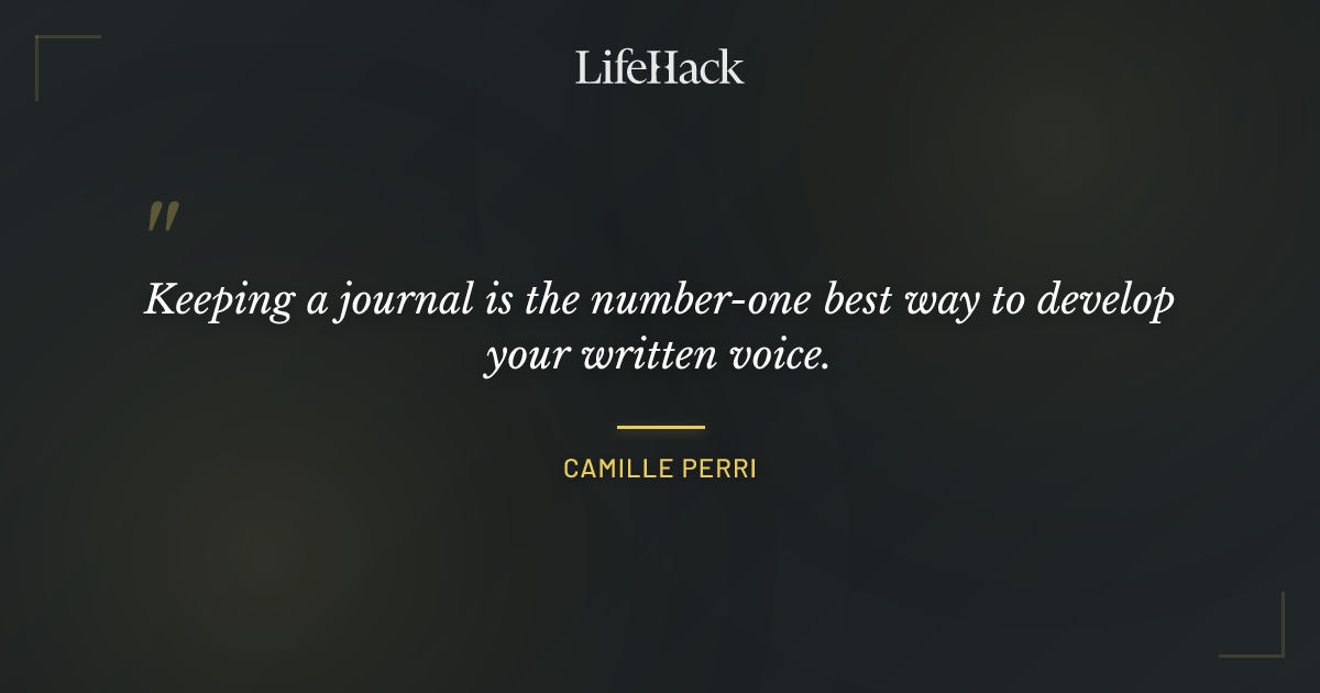 Quote by Camille Perri