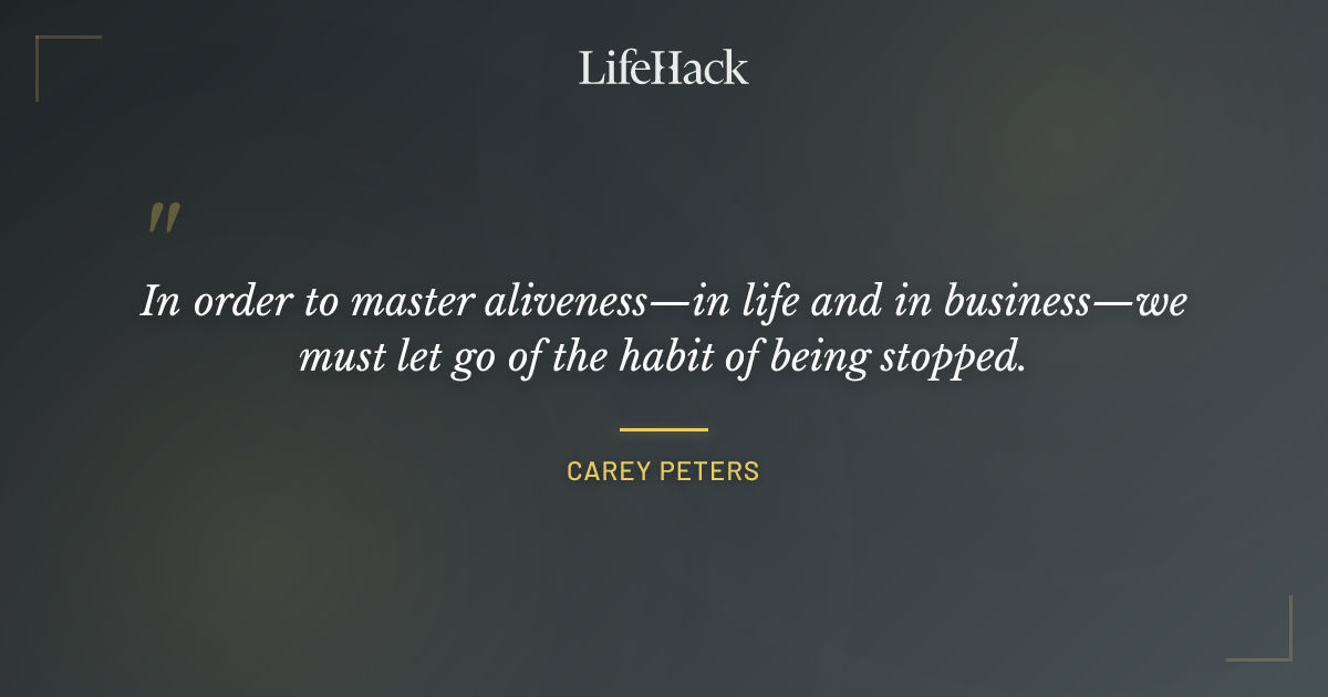 Quote by Carey Peters
