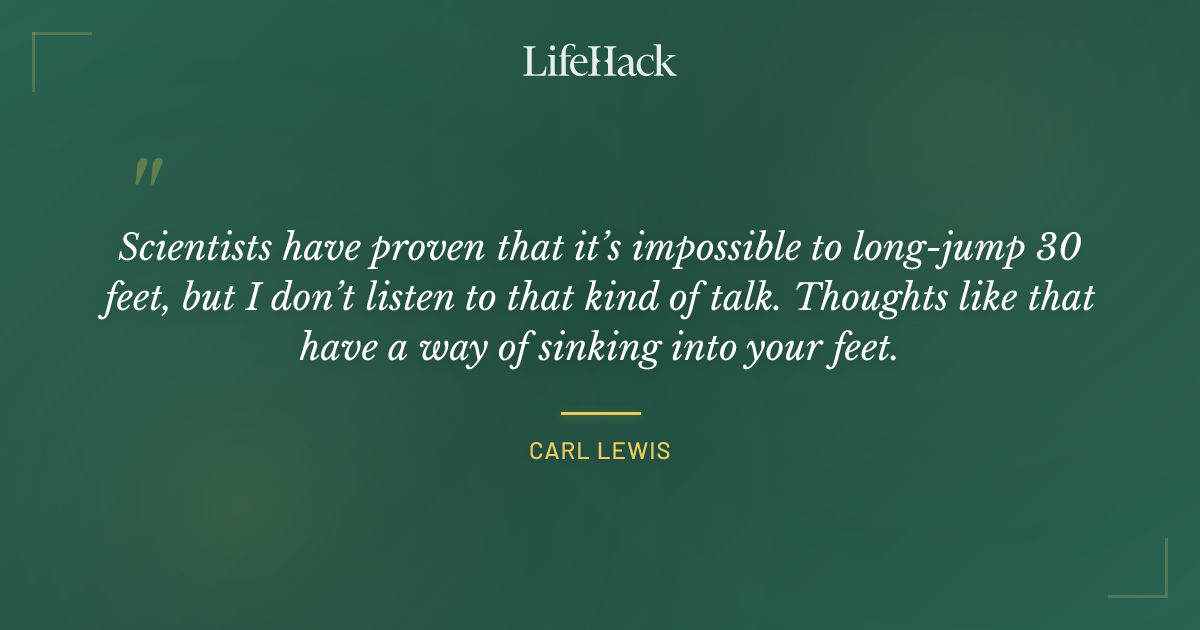 Quote by Carl Lewis