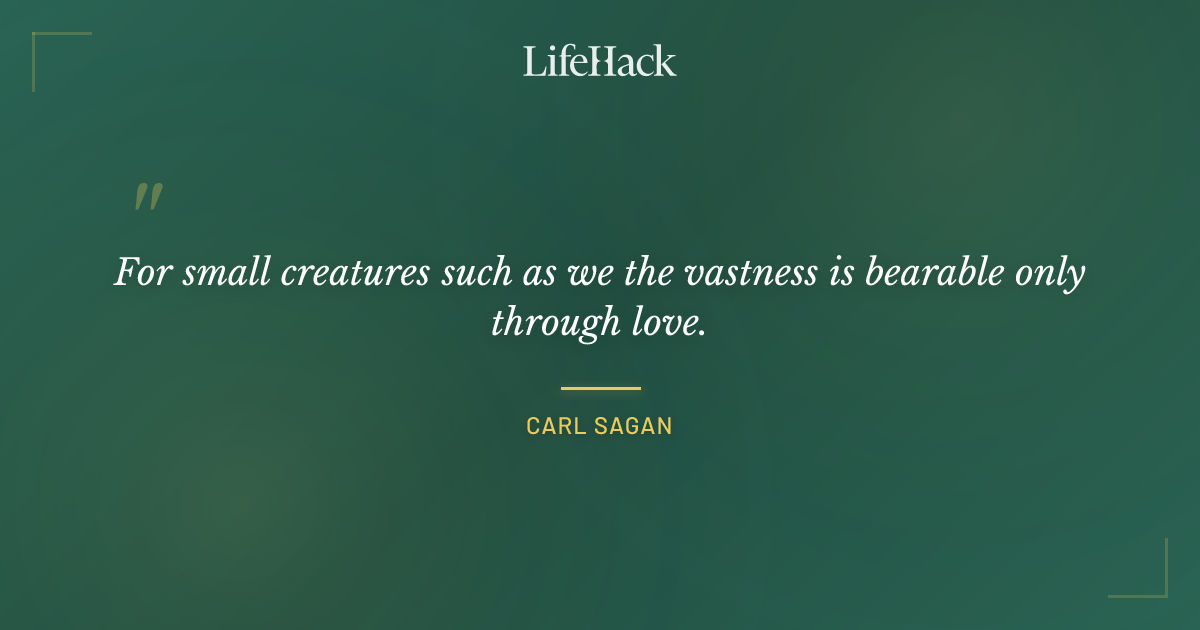 Quote by Carl Sagan
