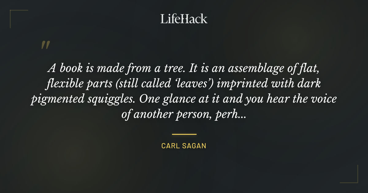 Quote by Carl Sagan