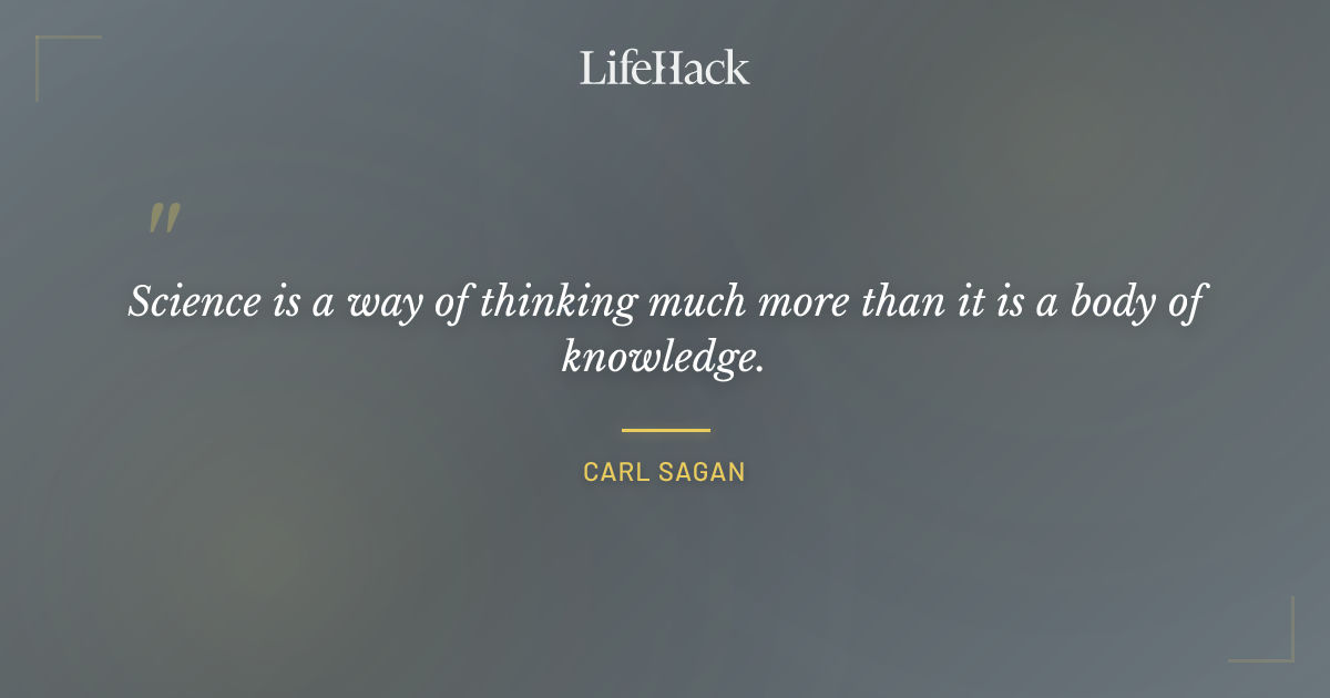 Quote by Carl Sagan