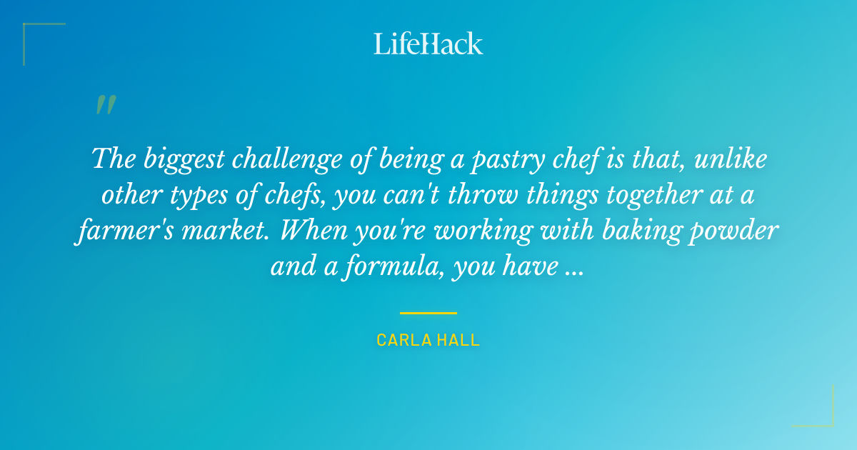 Quote by Carla Hall