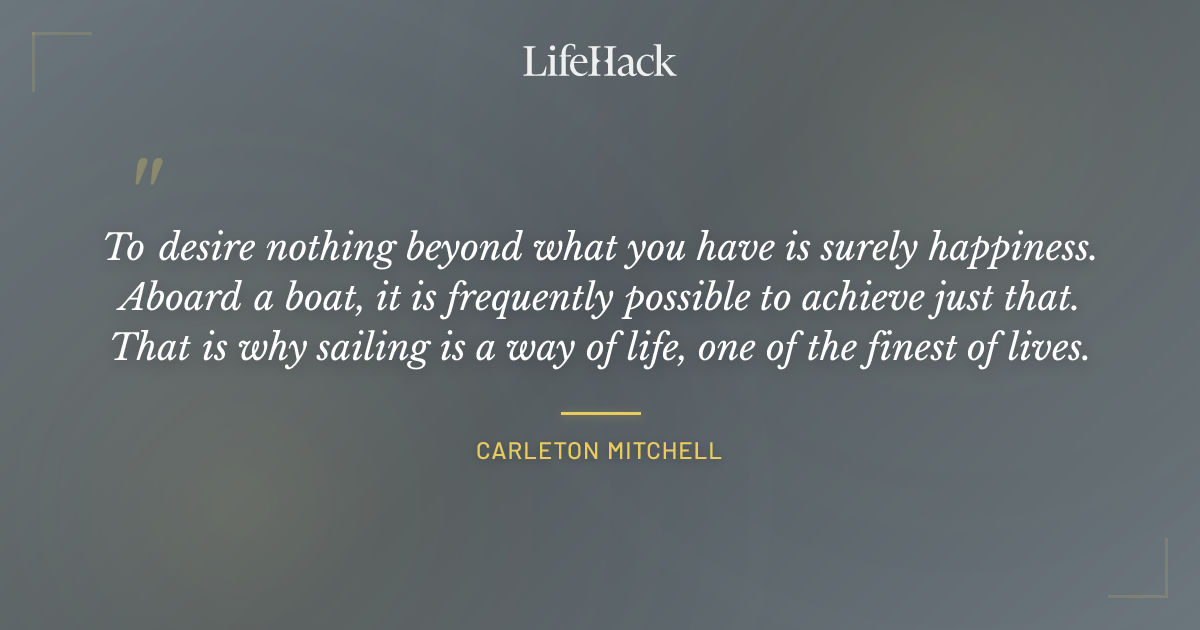 Quote by Carleton Mitchell