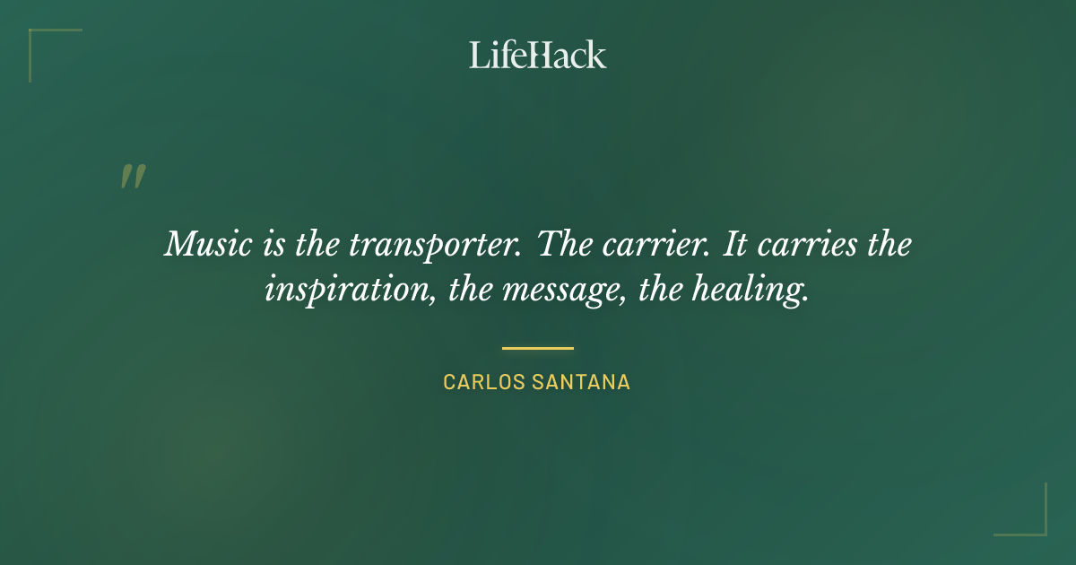 Quote by Carlos Santana