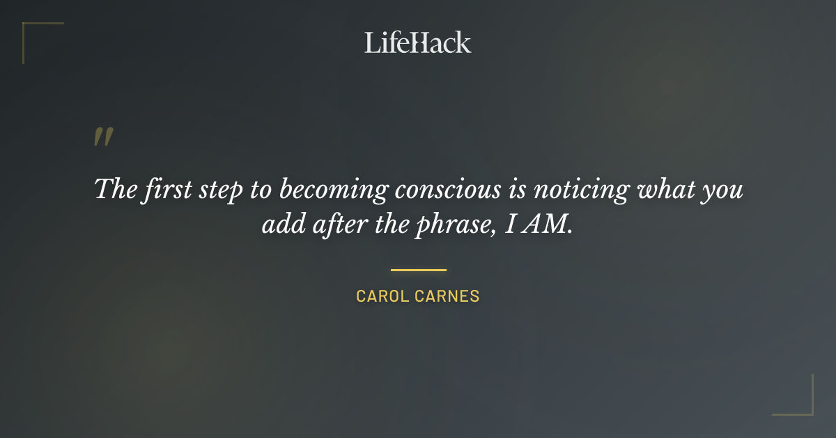 Quote by Carol Carnes