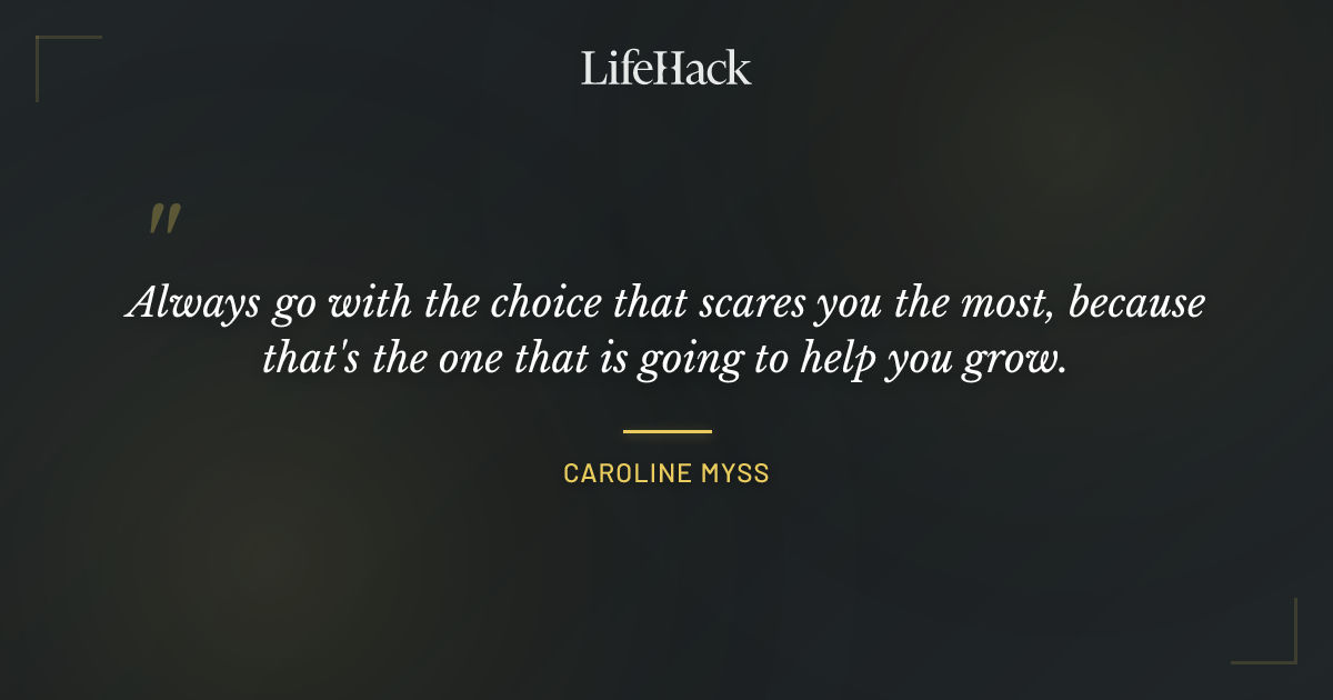 Quote by Caroline Myss