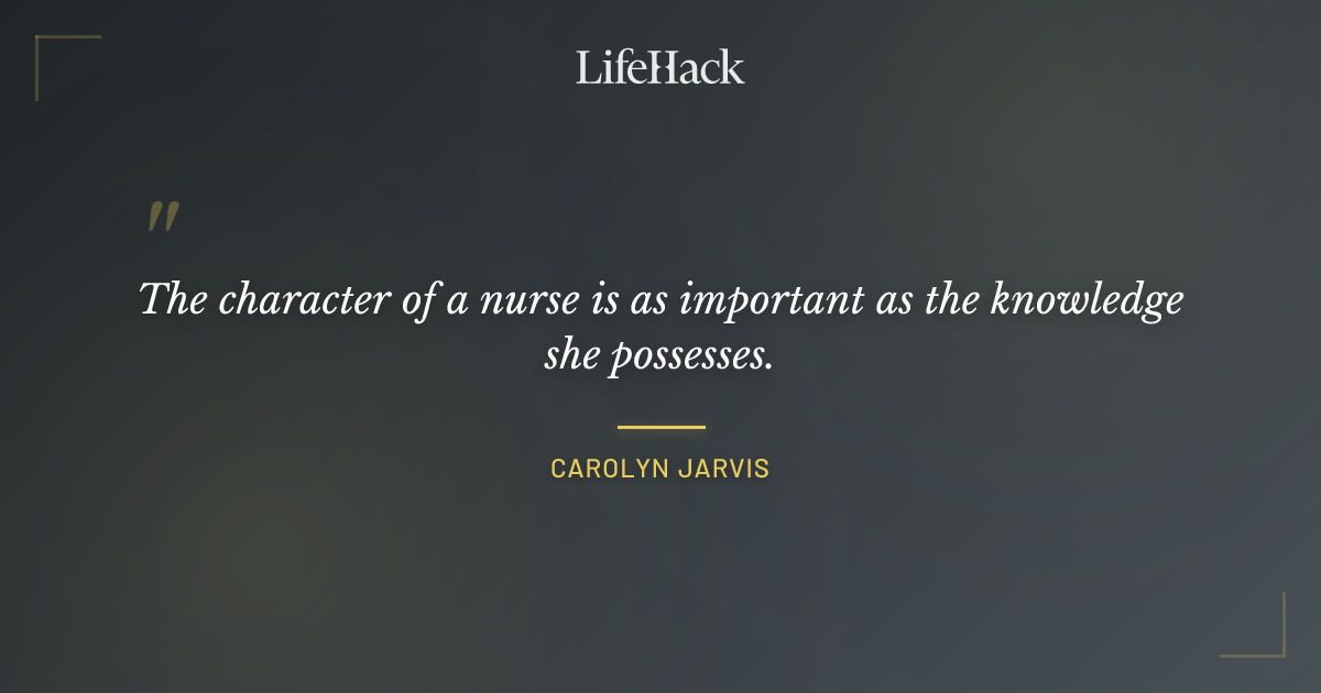 Quote by Carolyn Jarvis