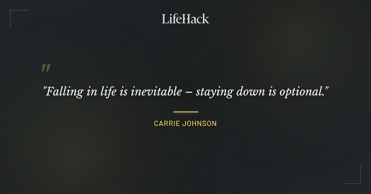 Quote by Carrie Johnson