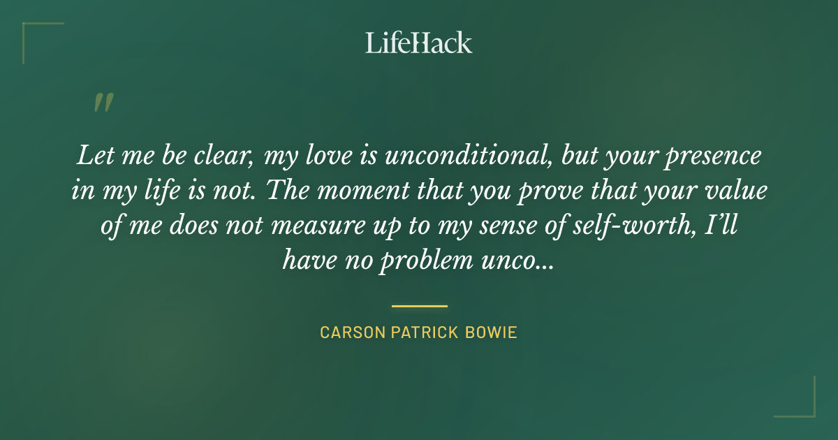 Quote by Carson Patrick Bowie