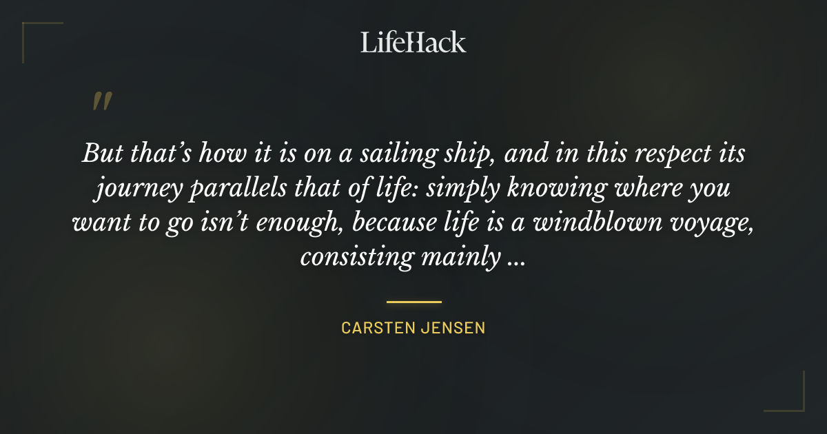 Quote by Carsten Jensen