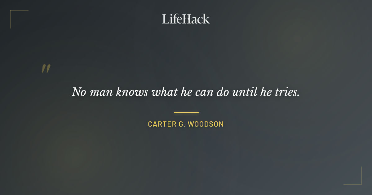 Quote by Carter G. Woodson