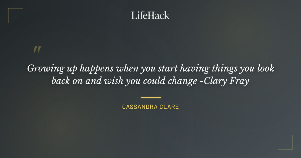 Quote by Cassandra Clare