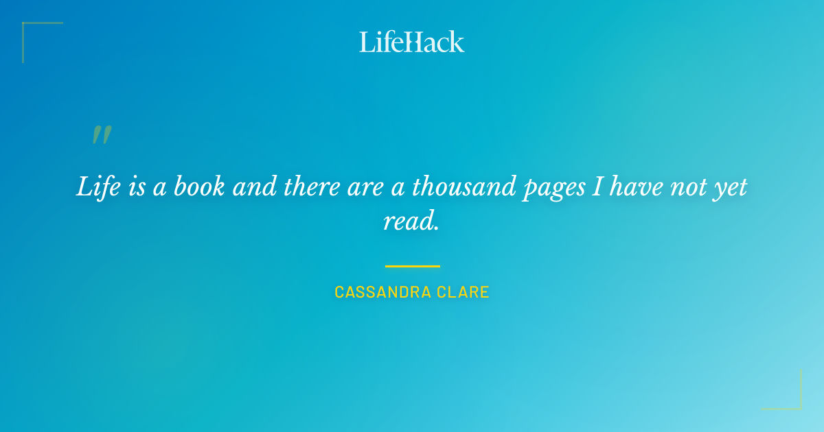 Quote by Cassandra Clare