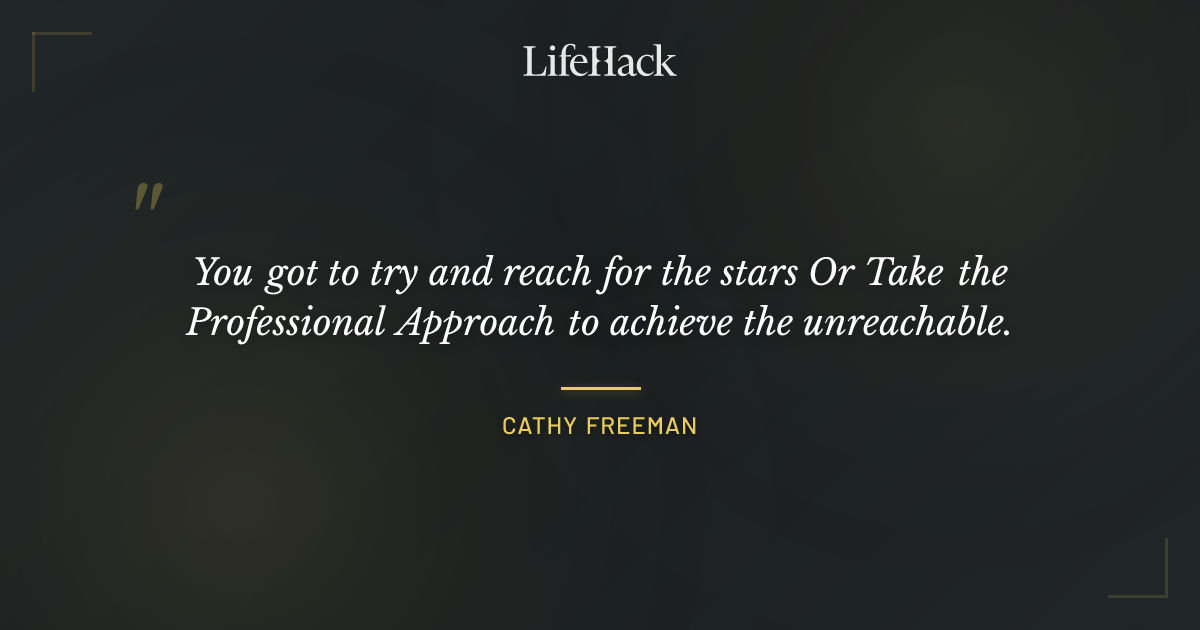 Quote by Cathy Freeman
