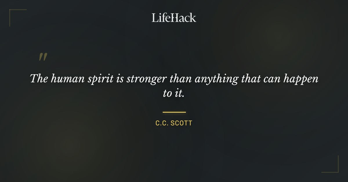 Quote by C.C. Scott