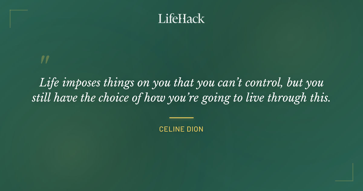 Quote by Celine Dion