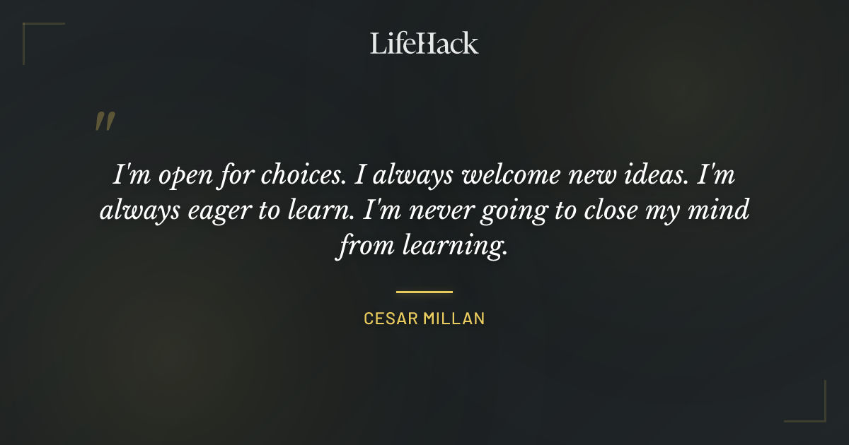 Quote by Cesar Millan