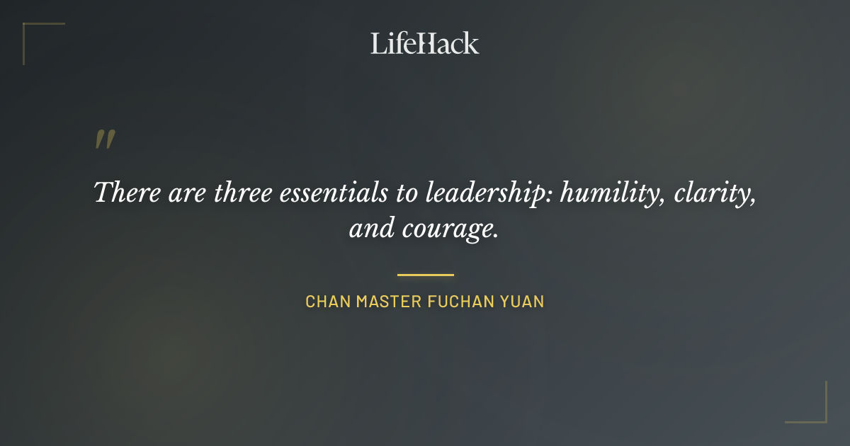 Quote by Chan Master Fuchan Yuan