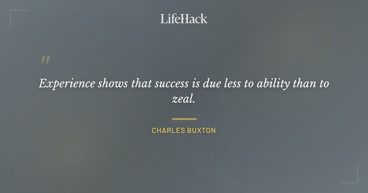 Quote by Charles Buxton