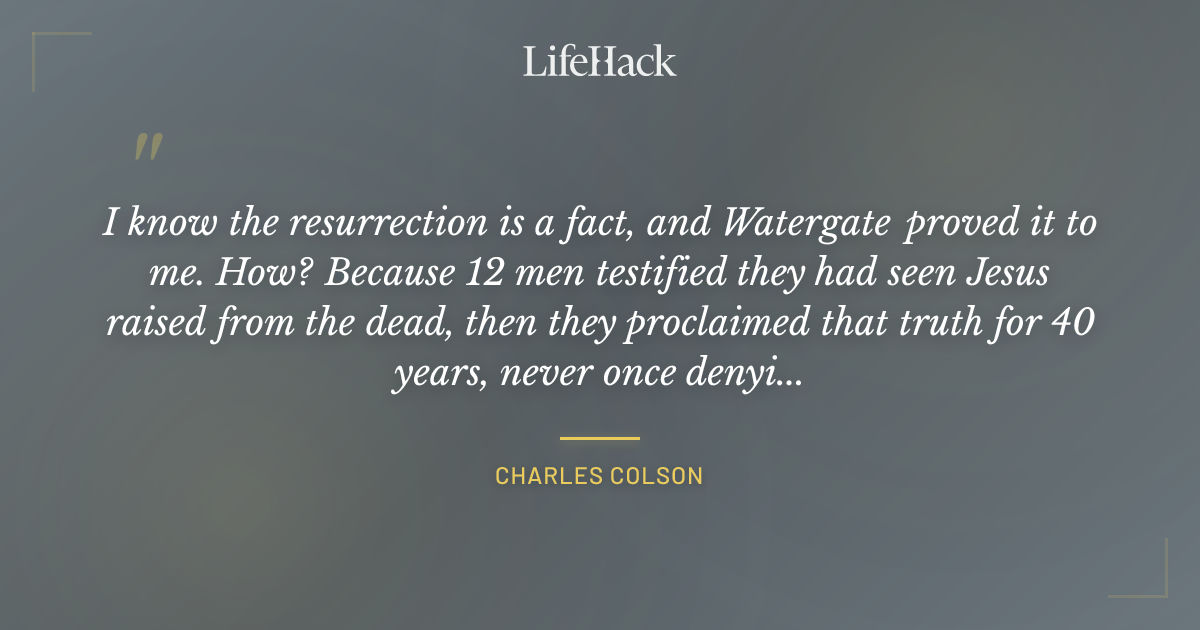 Quote by Charles Colson