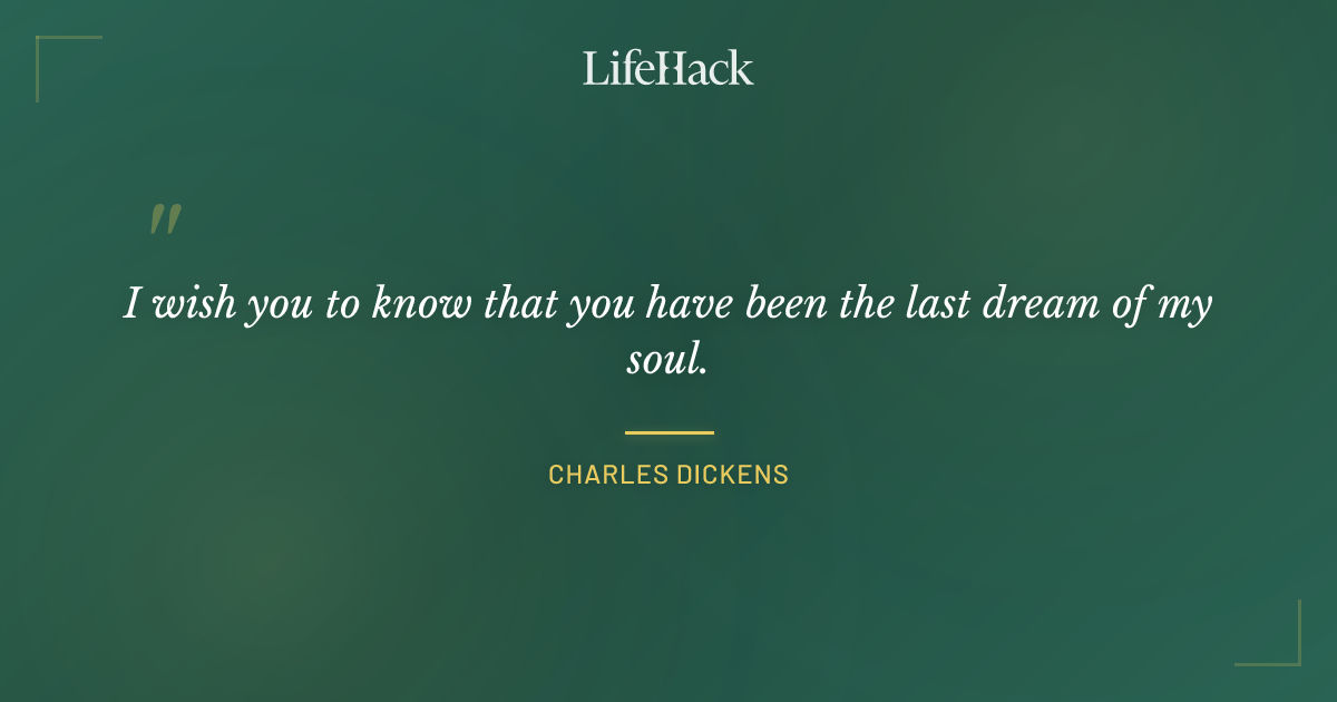Quote by Charles Dickens