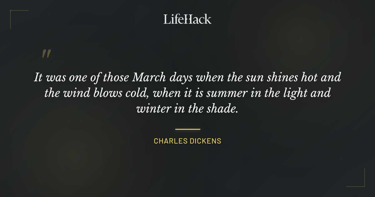 Quote by Charles Dickens